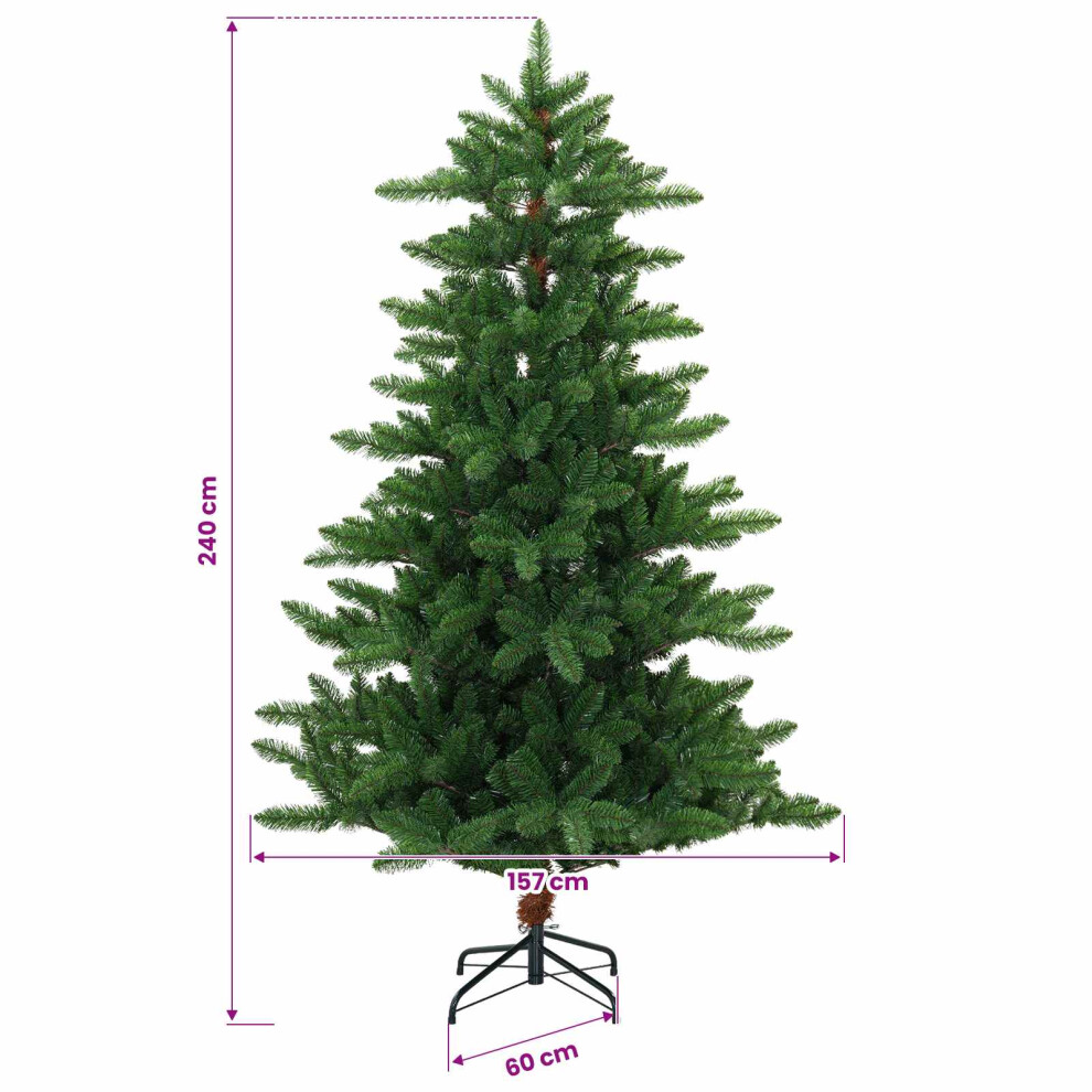 Vidaxl Artificial Christmas Tree With Bauble 240 Cm 300 Leds