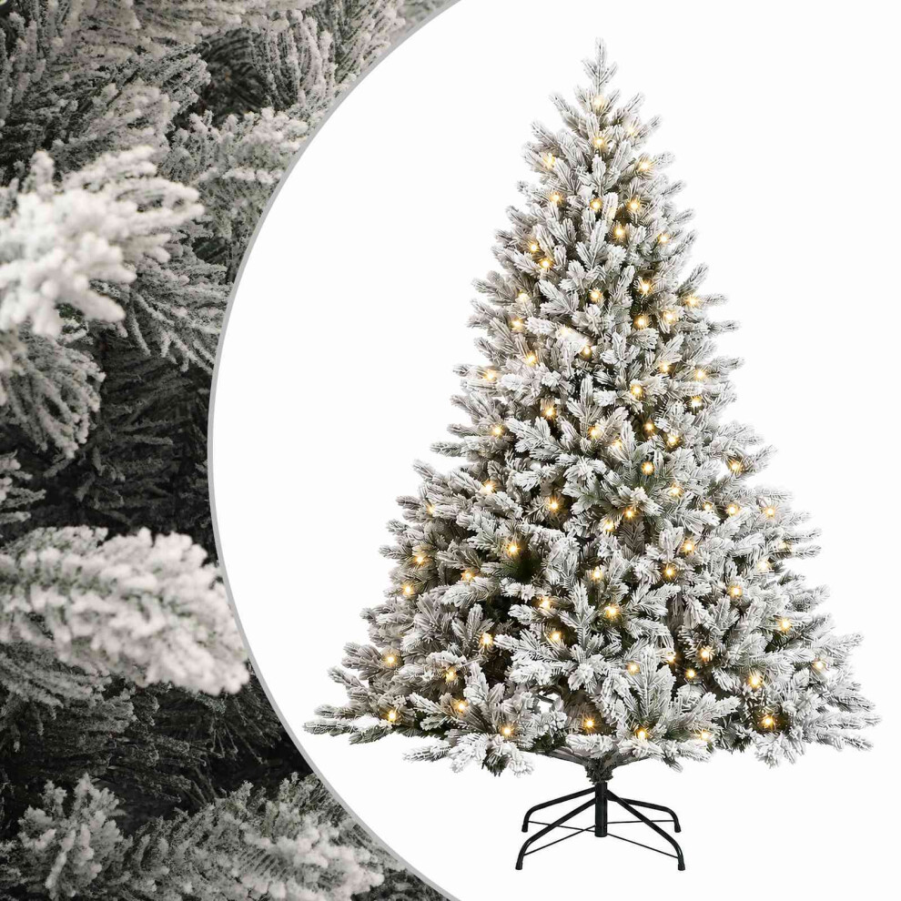 Vidaxl Artificial Hinged Christmas Tree 120 Cm 150 Leds Warm White