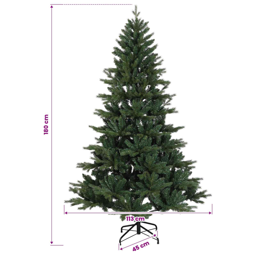 Vidaxl Artificial Christmas Tree With Bauble 180 Cm 300 Leds