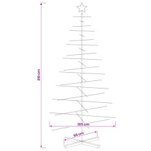 (Gold, 210 cm) vidaXL Metal Christmas Tree Black 59.5 cm Powder-coated steel