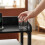 Bedside Tables Set of 2, Charging Station & LED Light, Black 6