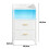 Bedside Table, Charging Station and LED, White 2