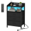 Bedside Table, Charging Station & LED Light, Black 1