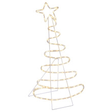 (Warm white) vidaXL LED Sign Christmas Tree LOVIISA 100 LEDs Warm White 51 x 99 cm