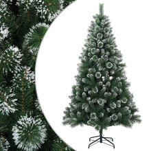 (120 cm) vidaXL Artificial Christmas Tree 210 cm PVC and Metal Green