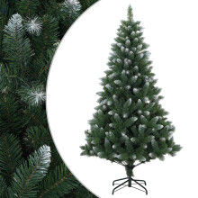 (180 cm) vidaXL Artificial Christmas Tree 210 cm PVC and Metal Green