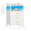 Bedside Table, Charging Station & LED Light, White 1