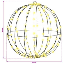 (Warm white, 50 cm) vidaXL Christmas Finial Light 96 LEDs Warm White Diameter 30 x 32 cm