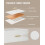Bedside Tables Set of 2, Charging Station & LED Light, White 5
