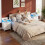 Bedside Table, Charging Station & LED Light, White 5