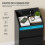 Bedside Table with 3 Drawers, Charging Station and LED, Black 7