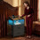 Bedside Table, Charging Station and LED, Black 3