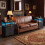 Bedside Table, Charging Station and LED, Black 6