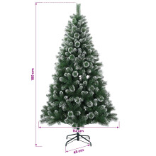 (180 cm) vidaXL Artificial Christmas Tree 210 cm PVC and Metal Green