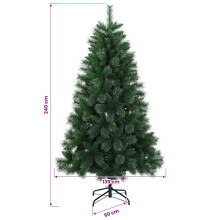 (240 cm) vidaXL Artificial Christmas Tree 150 cm PVC and Metal Green