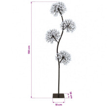 (Black (cold white), 150 cm) vidaXL S-Shape LED Christmas Tree 2 pcs White 18 x 18 x 45 cm Steel