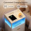 Bedside Tables Set of 2, Charging Station and LED, White 2