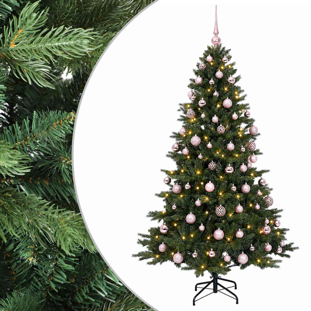 Vidaxl Artificial Christmas Tree With Bauble 240 Cm 300 Leds