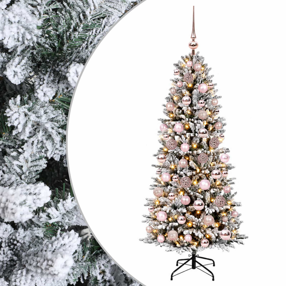 Vidaxl Artificial Christmas Tree With Bauble 240 Cm 300 Leds