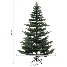 vidaXL Artificial Hinged Christmas Tree 210 cm PE & PVC Green