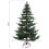 VidaXL vidaXL Artificial Hinged Christmas Tree 210 cm PE & PVC Green 1