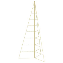 (Gold, 210 cm) vidaXL Metal Christmas Tree KUOPIO 180 cm Steel White