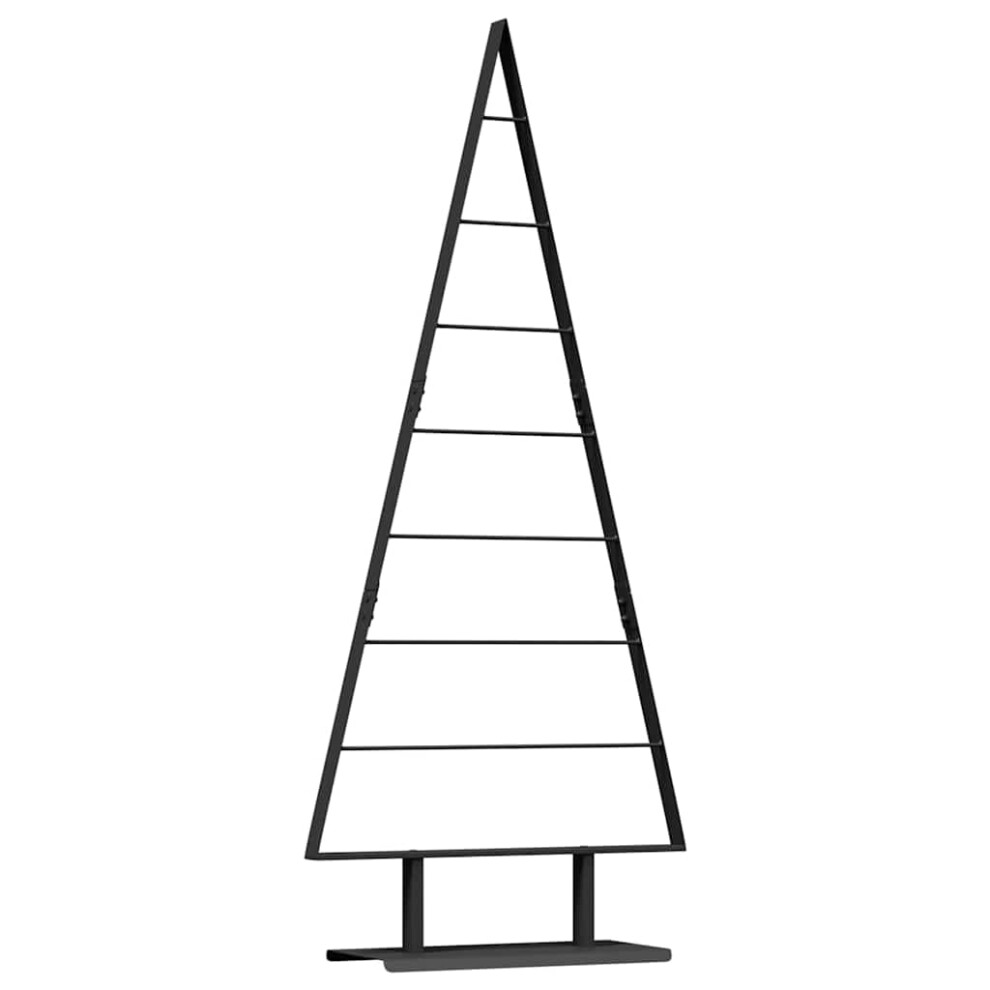 Vidaxl (Black, 150 Cm) Metal Christmas Tree Black 60 Cm Steel