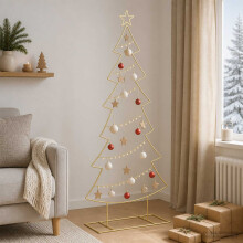 (Gold, 180 cm) vidaXL Metal Christmas Tree Black 60 cm Steel