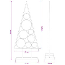 (Gold, 60 cm) vidaXL Metal Christmas Tree KUOPIO 60 cm Steel White