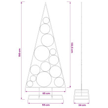 (Gold, 150 cm) vidaXL Metal Christmas Tree KUOPIO 60 cm Steel White