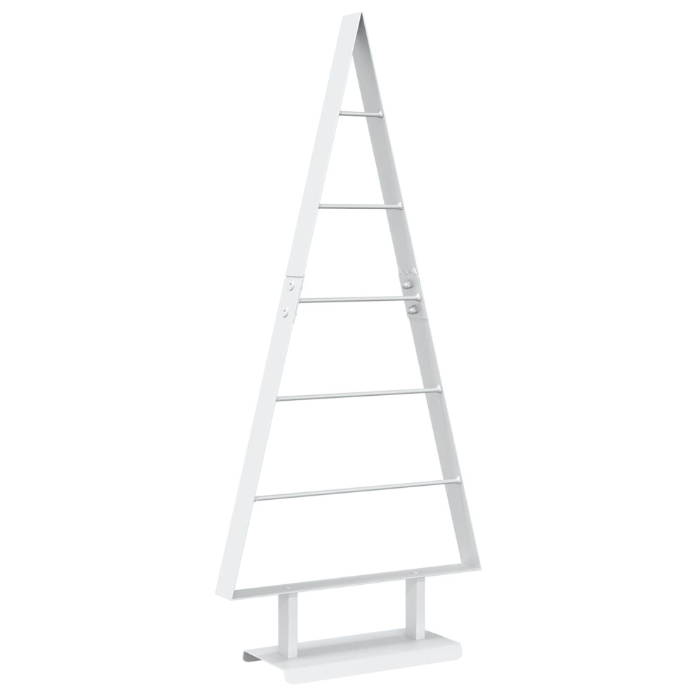 Vidaxl (White, 90 Cm) Metal Christmas Tree Black 60 Cm Steel