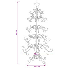 (White, 150 cm) vidaXL Metal Christmas Tree Gold 150 cm Powder-coated Steel
