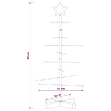 (Gold, 90 cm) vidaXL Metal Christmas Tree Black 59.5 cm Powder-coated steel