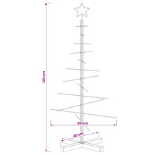 (Gold, 120 cm) vidaXL Metal Christmas Tree Black 59.5 cm Powder-coated steel