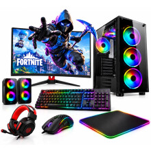 Fast Gaming PC BundleCore i5 16GB RAM 128GB SSD+ 1TB HDD PC Bundle & Speakers & Monitor