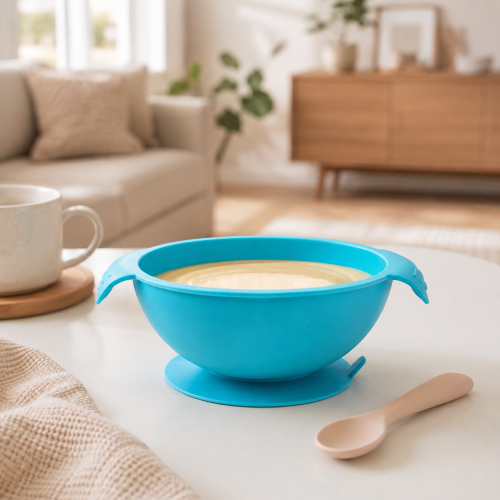 Callowesse Baby Silicone Suction Bowl Blue 3pk 1