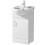 450mm Bathroom Vanity Unit Floor Standing Basin Sink Single Tap Hole White Gloss 4