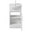 450mm Bathroom Vanity Unit Floor Standing Basin Sink Single Tap Hole White Gloss 5