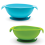 Callowesse Silicone Suction Bowl Green & Blue 2pk 1