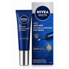 Nivea Men Anti-Age Hyaluron Eye Cream 15ml Reduces Wrinkles & Eye Bags
