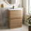 Regis Wood Free Standing Vanity Unit & Basin - 600mm 1