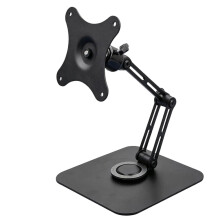 Monitor Foldable Mount Monitor Pad Stand with 360 Rotation Adjustable Tablet Support Articulated Mount Desk Mount