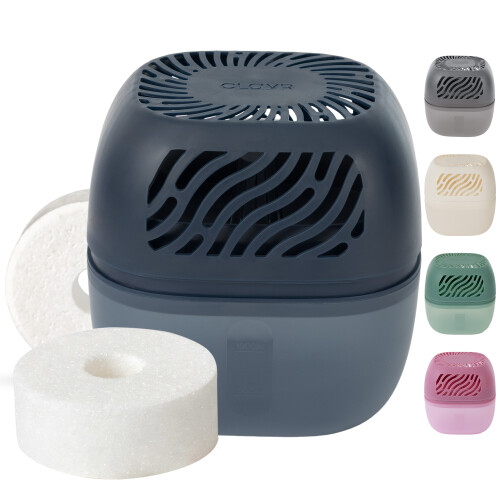 Reusable Dehumidifier 1000ml - 2 Refill Tabs Navy