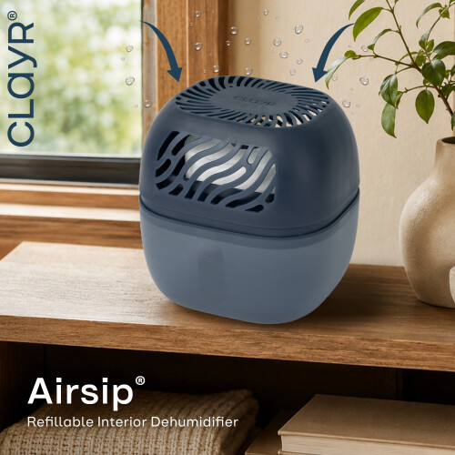 Reusable Dehumidifier 1000ml - 2 Refill Tabs Navy 1