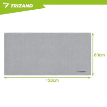 Quick-Drying Microfibre Towel 120 x 60 cm, 280 GSM, Dark Grey