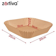 Air Fryer Paper Liners 20 x 20 cm, Set of 400, Non-Stick, Up to 230C
