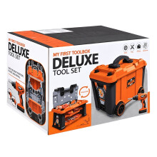 Children's Tool Set 63 Pieces with Toolbox and Battery Drill, DIY Play Set