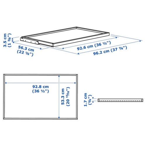 ZRIZAURA KOMPLEMENT Pull-Out Tray Insert 100x58cm 1