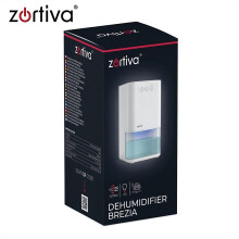 Mini Dehumidifier with 1400 ml Tank, Timer and 7-Colour LED, 380 ml/Day, White