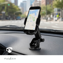Suction Cup Car Phone Holder with Extendable Arm, Up to 7 Inch, Black